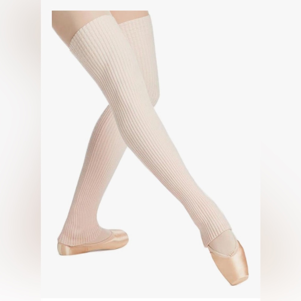 Capezio Ballet 36” Leg Warmers Pastel Pink Soft Dance Ballerina